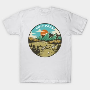 Golf Park Illustration Design T-Shirt